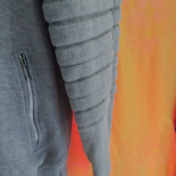 Boohoo Gray Hoodie Jacket - Picture 10 of 16